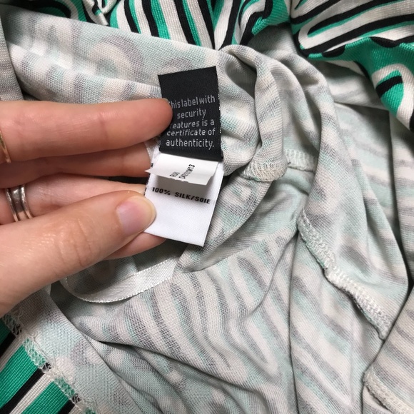 🌵Diane von Furstenberg Green Retro Dress - Picture 7 of 7